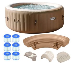 Intex Pure Spa Inflatable Portable Hot Tub Ultimate Bundle Package Product Image