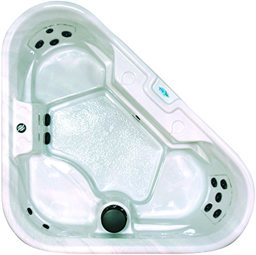 QCA-Spas-Model-10-Aquarius-Hot-Tub-88-by-72-by-72-by-30-Inch-Silver-Marble-0