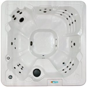 QCA Spas Star Shine 7 Person 40 Jet Spa in Silver Marble Product Image