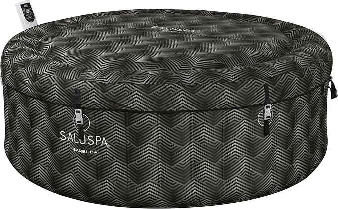 Bestway SaluSpa Barbuda 4 Persons Inflatable Hot Tub, Black