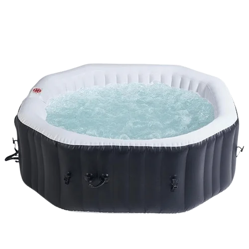 WEJOY 6-Person Portable Air Jet Inflatable Octagon Hot Tub Spa