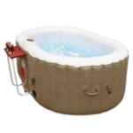 ALEKO HTIO2BRWH Inflatable Hot Tub 145 Gallon Spa