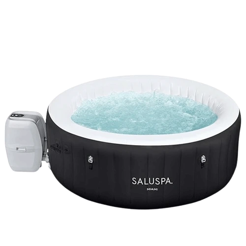 Bestway SaluSpa Miami AirJet 4 Persons Inflatable Hot Tub, Black